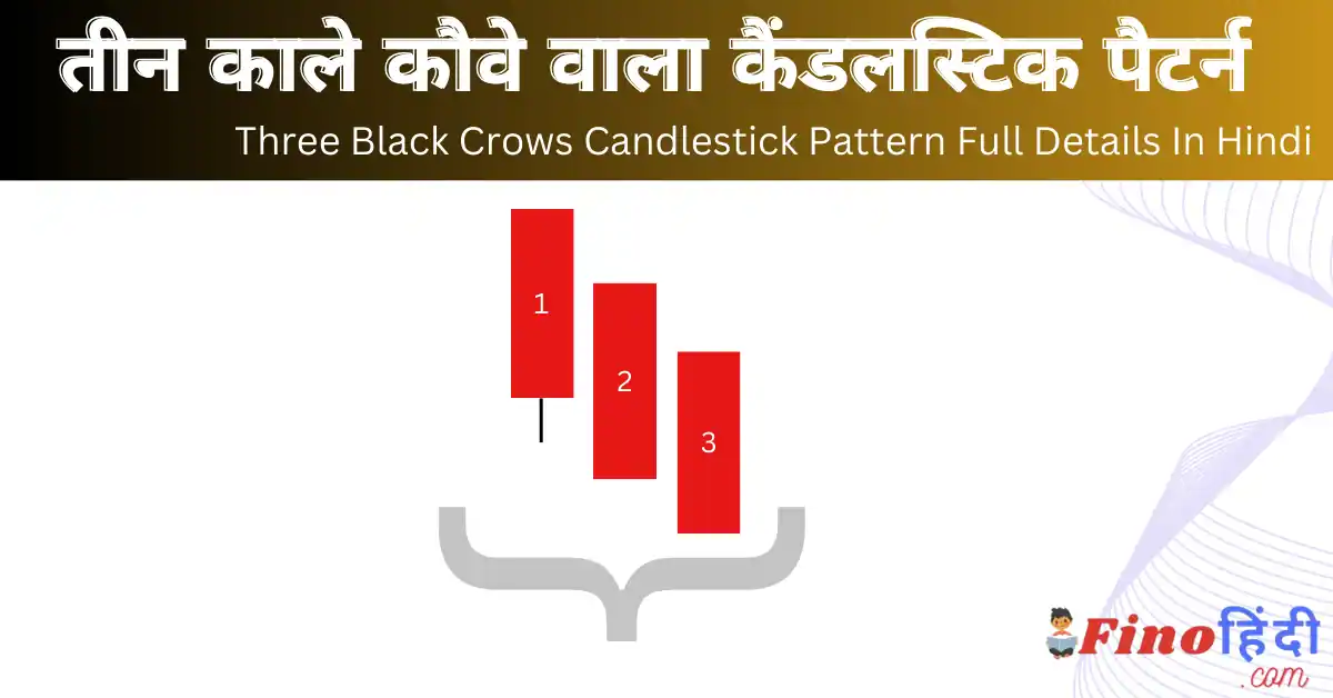 तीन काले कौवे कैंडलस्टिक पैटर्न Three Black Crows Candlestick Pattern