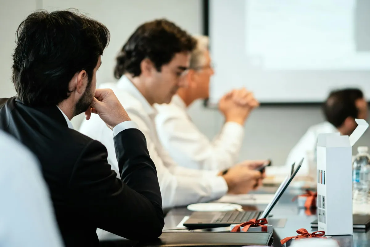 Corporate strategy meeting